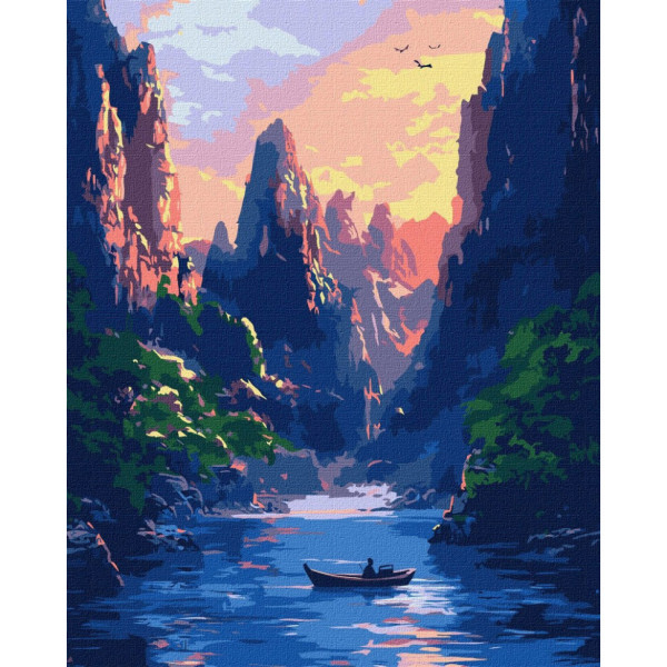 Картина за номерами "Величні гори" ©art_selena_ua KHO6365 40х50 см