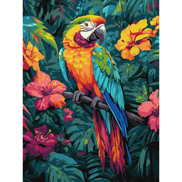 Картина за номерами "Тропічний птах" ©art_selena_ua KHO6675 30х40 см