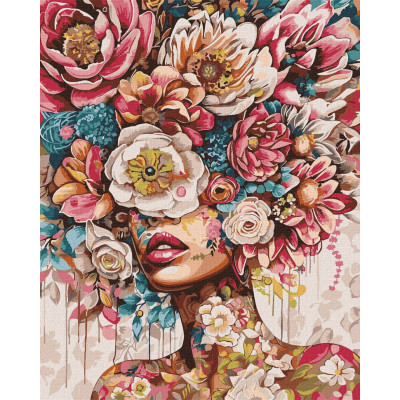 Картина за номерами "Квітковий настрій" KHO8446 40х50 см