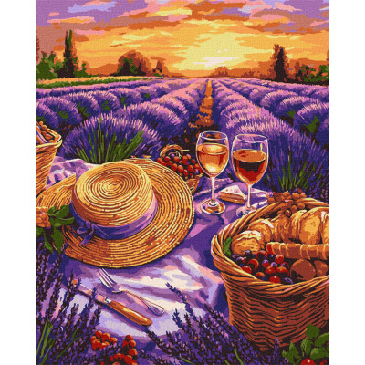 Картина за номерами "Пурпурний обрій" KHO6363 40х50 см