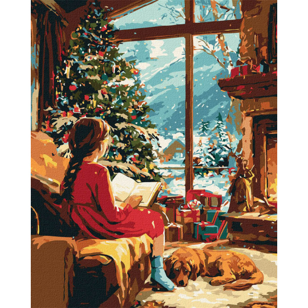 Картина за номерами "В очікуванні дива" KHO8694 40х50 см