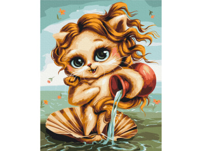 Картина за номерами "Котик Водолій" © Маріанна Пащук Brushme BS53912 40x50 см