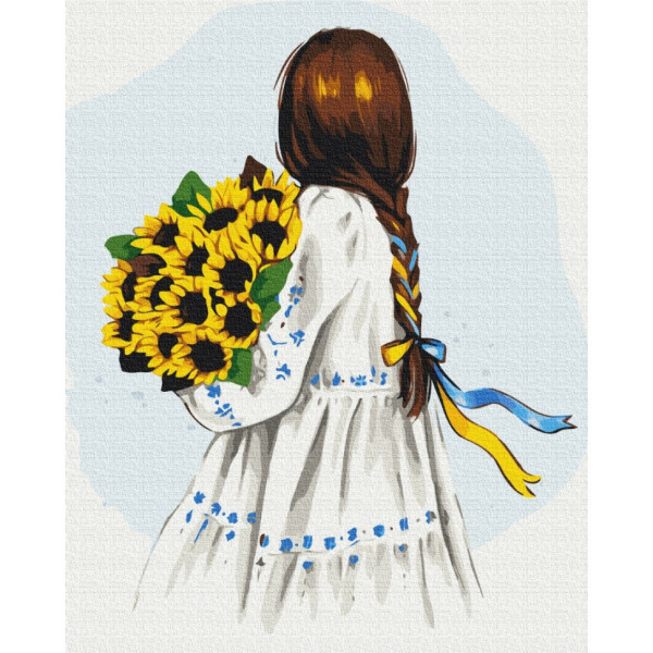 Картина за номерами "Квіти України" ©Alla Berezovska BS53075 Brushme 50х50 см Картина за номерами "Квіти України" ©Alla Berezovska BS53075 Brushme 50х50 см