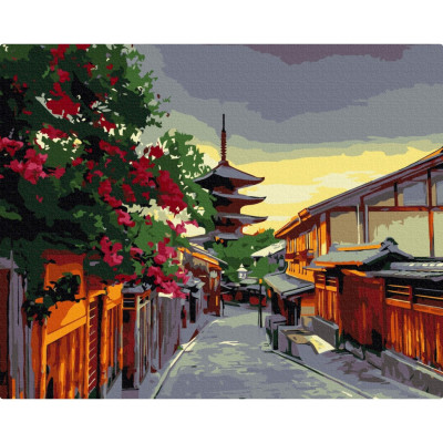 Картина за номерами "Вечір у Кіото" BS51546, 40х50см