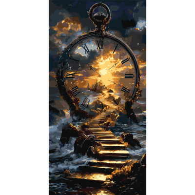 Картина за номерами "Шлях у захід сонця" LW5187 40х80 см