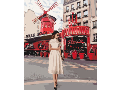 Картина за номерами. "Moulin Rouge" KHO4657 40х50 см