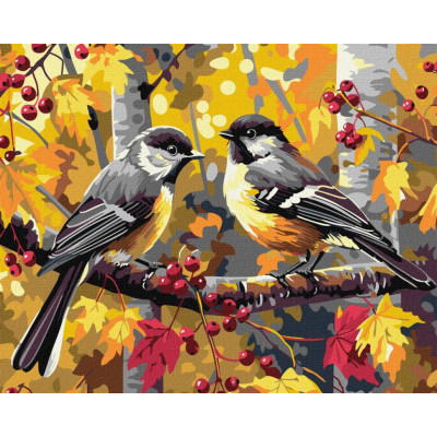 Картина за номерами "Пара синичок" KHO6637 40х50 см