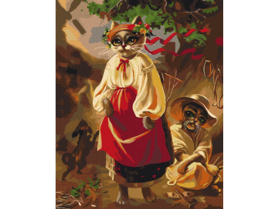 Картина за номерами "Котерина" ©Маріанна Пащук Brushme BS53663 40х50 см
