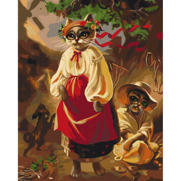 Картина за номерами "Котерина" ©Маріанна Пащук Brushme BS53663 40х50 см