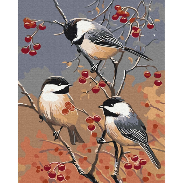 Картина за номерами "Синички повернулись" BS52193 40х50 см