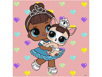 Картина за номерами "L.O.L. Surprise! TroopSurprise Miss Baby With Miss Puppy" KHO6291 40х40 см