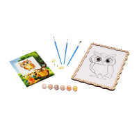 Дитячий набір для розпису по дереву "Сова" Puz-22964 формат А4