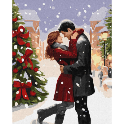 Картина за номерами "Зимова романтика" ©art_selena_ua Ідейка KHO8347 40х50 см