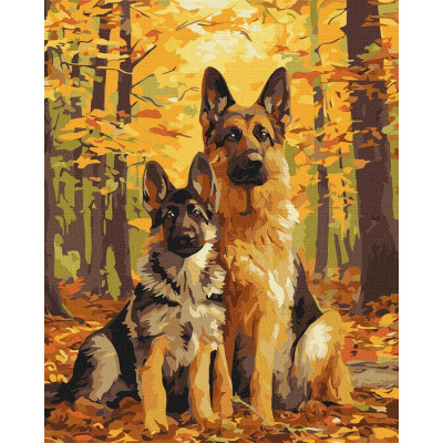 Картина за номерами "Лісові друзі" ©art_selena_ua KHO6844 40х50 см