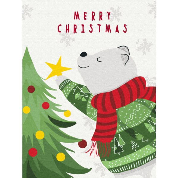 Картина за номерами "Полярний ведмедик" KBS0148 30х40 см