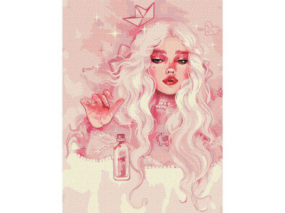 Картина за номерами "Прекрасна принцеса" ©lesya_nedzelska_art Ідейка KHO8311 30х40 см