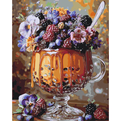 Картина за номерами "Квітково-ягідний десерт" LW3003-01 40х50 см