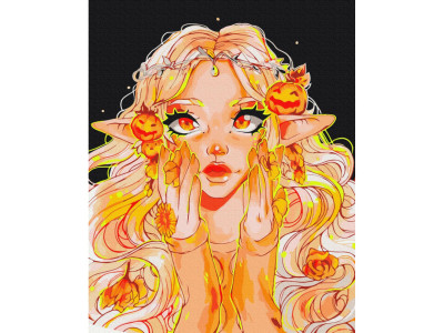 Картина за номерами "Осіння ельфійка" @nila_art_art BS53903 40x50 см