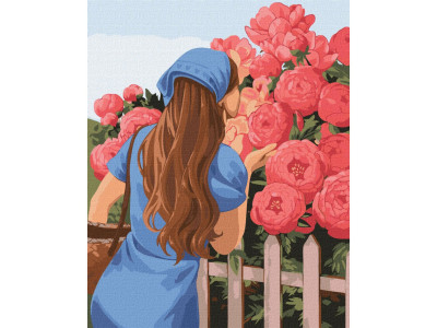Картина за номерами "Ароматні півонії" ©Kira Corporal Ідейка KHO4991 40х50 см