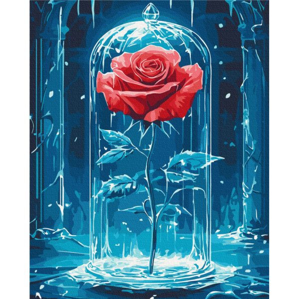 Картина за номерами "Крижана троянда" BS54187 40х50 см