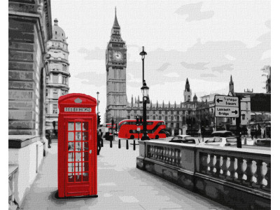Картина за номерами "Дзвінок із Лондона" Ідейка KHO3619 40х50 см