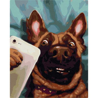 Картина за номерами "Селфі Чарлі" © Lucia Heffernan BS53509 40х50см