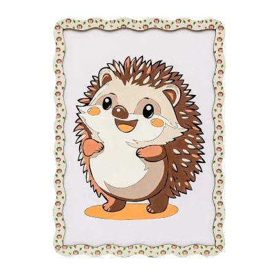 Дитячий набір для розпису по дереву "Їжачок" Puz-22947 формат А4