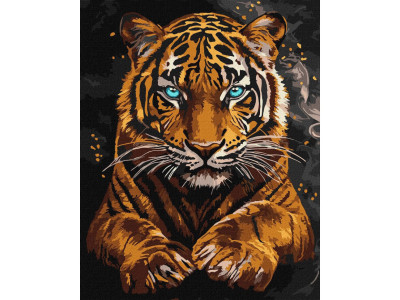 Картина за номерами "Дикий тигр" ©art_selena_ua KHO6812 40x50 см