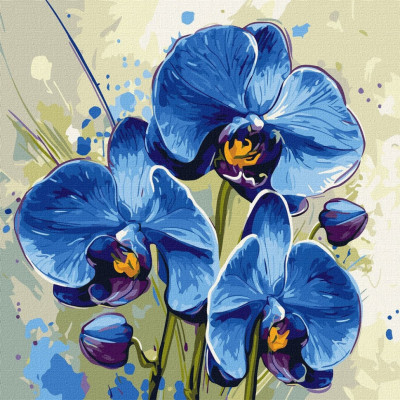 Картина за номерами "Ніжна орхідея" ©art_selena_ua KHO3344 40х40 см