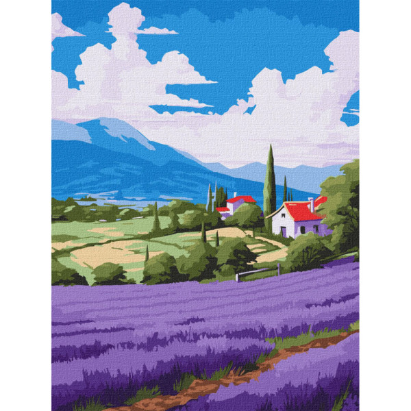 Картина за номерами "Лавандові простори" KHO6346 30х40см Картина за номерами "Лавандові простори" KHO6346 30х40см