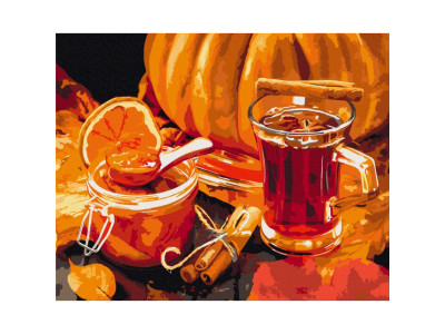 Картина за номерами "Осінній чай" BS52636 40х50 см