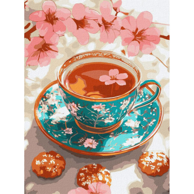 Картина за номерами "Вишневий чай" ©art_selena_ua KHO5724 30x40 см