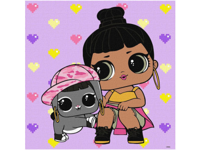 Картина за номерами "L.O.L. Surprise! TroopSurprise Honey Bun With Bunny Hun" KHO6292 40х40 см