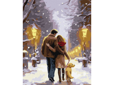 Картина за номерами "Сімейна прогулянка" ©art_selena_ua Ідейка KHO8348 40х50 см Картина за номерами "Сімейна прогулянка" ©art_selena_ua Ідейка KHO8348 40х50 см