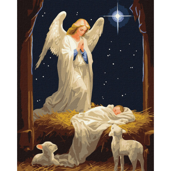 Картина за номерами "Під захистом янгола" ©art_selena_ua KHO8368 40х50см Картина за номерами "Під захистом янгола" ©art_selena_ua KHO8368 40х50см