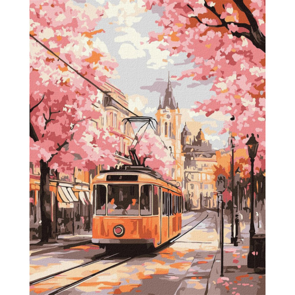 Картина за номерами "Рожевий шлях" ©art_selena_ua KHO6388 40х50 см