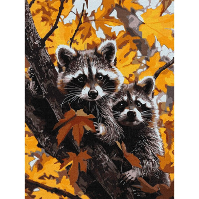 Картина за номерами "Пригода єнотів" ©art_selena_ua KHO6653 30х40 см