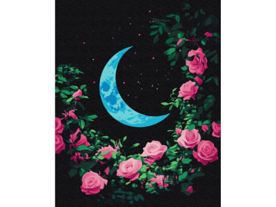 Картина за номерами "Квітучий Місяць" BS54153 40х50 см