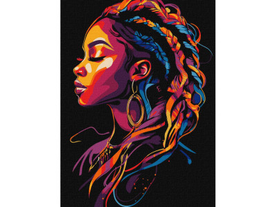 Картина за номерами "Яскраві коси" KHO8494 30х40 см