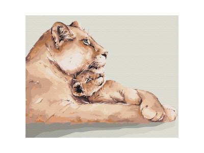 Картина за номерами "Левине серце" Brushme BS52794 40х50 см