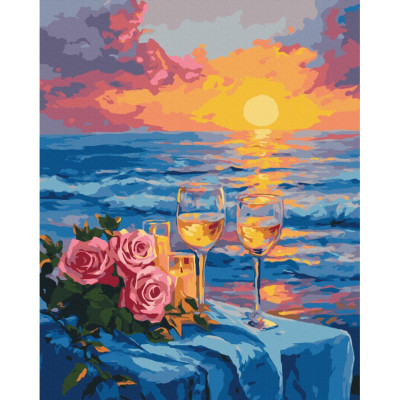 Картина за номерами "Вечеря на заході сонця" BS54257 40х50 см
