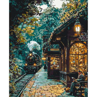 Картина за номерами "В очікуванні потягу" LW3494 40х50 см
