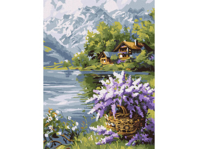 Картина за номерами "Бузковий кошик" ©art_selena_ua KHO6357 30х40 см Картина за номерами "Бузковий кошик" ©art_selena_ua KHO6357 30х40 см