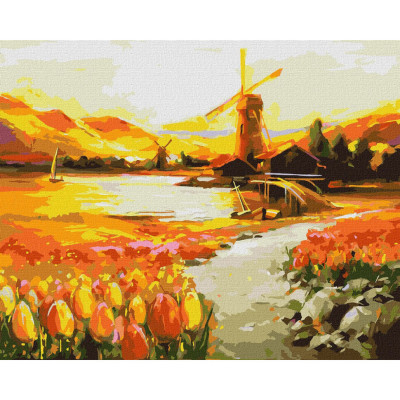 Картина за номерами "У долині тюльпанів" ©BOND Tetiana Ідейка KHO6315 40х50 см
