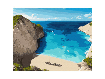 Картина за номерами "Блакитна лагуна" Brushme BS52632 40х50 см