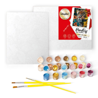 Картина за номерами "Пелюсткова гармонія" Ідейка KHO8506 40х50 см з фарбами металік