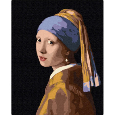 Картина за номерами "Дівчина з перловою сережкою" BS223, 40х50см