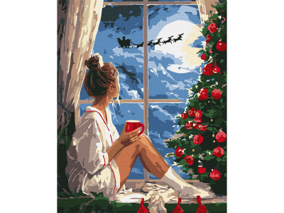 Картина за номерами "Різдвяний вечір" ©art_selena_ua KHO8696 40х50 см Картина за номерами "Різдвяний вечір" ©art_selena_ua KHO8696 40х50 см