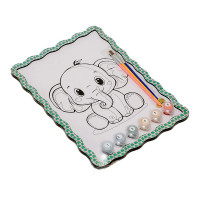 Дитячий набір для розпису по дереву "Слоник" Puz-22949 формат А4