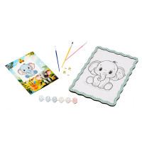 Дитячий набір для розпису по дереву "Слоник" Puz-22949 формат А4